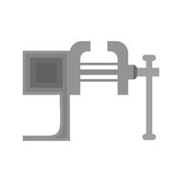 Vice Flat Greyscale Icon vector