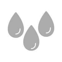 Humidity Flat Greyscale Icon vector