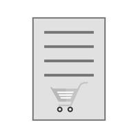 Orders Flat Greyscale Icon vector