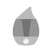 Air Humidifier Flat Greyscale Icon vector