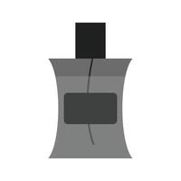 Perfume Bottle Flat Greyscale Icon vector