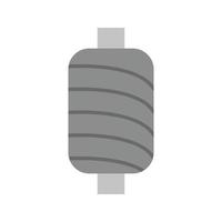 Thread Spool I Flat Greyscale Icon vector