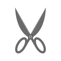 Pair of Scissors I Flat Greyscale Icon vector