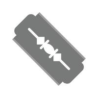 Blade Flat Greyscale Icon vector