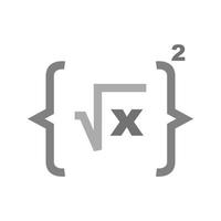 Formula I Flat Greyscale Icon vector