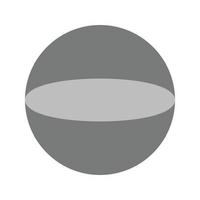 Circle Flat Greyscale Icon vector