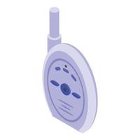 Communication baby monitor icon, isometric style vector