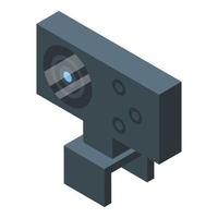 Stream web cam icon, isometric style vector