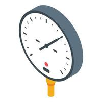 Car manometer icon, isometric style vector