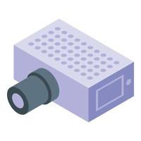 Voltage regulator component icon, isometric style vector