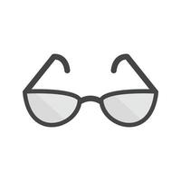 Reading Glasses Flat Greyscale Icon vector