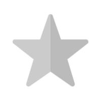 Favorite II Flat Greyscale Icon vector
