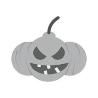 Pumpkin Flat Greyscale Icon vector