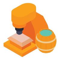 Blacksmithing concept icon, isometric style vector