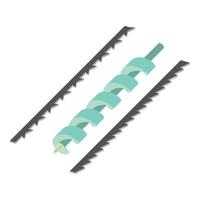 Carpentry tool icon, isometric style vector