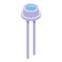 Anode icon, isometric style vector