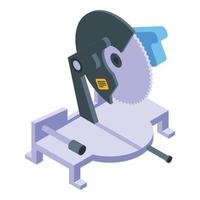 Professional circular saw icon, isometric style vector