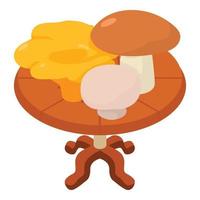 Mushroom icon, isometric style vector