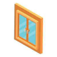 Modern window icon, isometric style vector