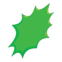 Green bursting icon, isometric style vector