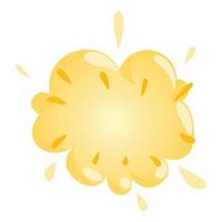 Dynamite explosion icon, isometric style vector