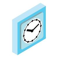 New clock icon, isometric style vector