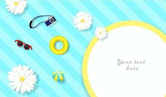 Vector summer time Holiday background, Design template for display or showcase.