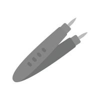 Forceps II Flat Greyscale Icon vector