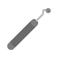 Dental Probe Flat Greyscale Icon vector