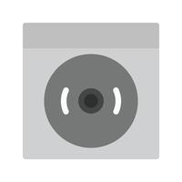 Ring Alarm Flat Greyscale Icon vector