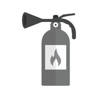 Fire Extinguisher Flat Greyscale Icon vector