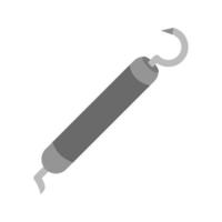 Dental Scaler Flat Greyscale Icon vector