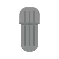 Amalgam Capsule Flat Greyscale Icon vector