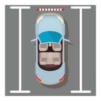 Cabriolet car icon, isometric style vector