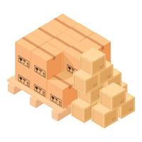 Warehouse concept icon, isometric style vector