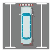 White limousine icon, isometric style vector