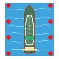 Bulk carrier icon, isometric style vector