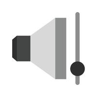 Volume Control Flat Greyscale Icon vector