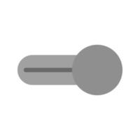 Switch On Flat Greyscale Icon vector