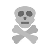 Danger Flat Greyscale Icon vector