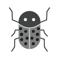 Insect Infestation Flat Greyscale Icon vector