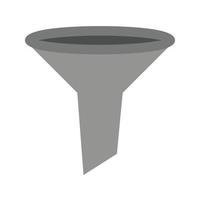 Funnel Flat Greyscale Icon vector