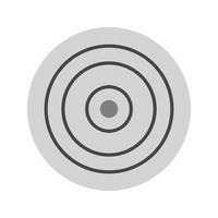 Strategic Focus Flat Greyscale Icon vector