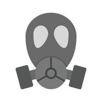 Oxygen Mask Flat Greyscale Icon vector