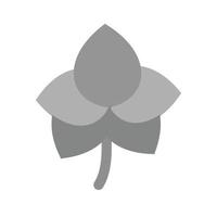 Orchid Flat Greyscale Icon vector