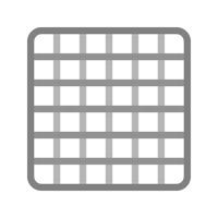 Grid Flat Greyscale Icon vector