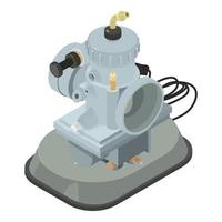 Car carburetor icon, isometric style vector