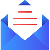 Open mail envelop icoon png