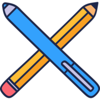 icône crayon croisé png