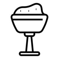 Sweet gelato icon outline vector. Fruit ice cream vector